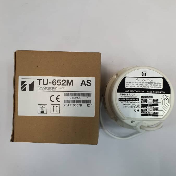 Original Waterproof TOA TU652 Driver Unit For Msque Sound System Azan Mike 50 Watt Only Driver Unit. 