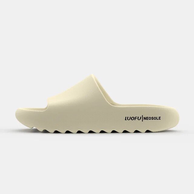 LUOFU Men's Arch Support Slippers, Comfortable Non-Slip Platform Sandals For Indoor Outdoor. 