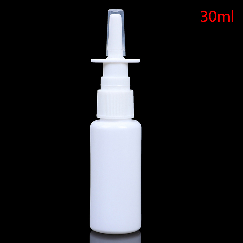 10/20ml/30ml Empty Plastic Nasal Pump Spray Bottles Sprayer Mist Nose Refillable  Travel Size Container. 