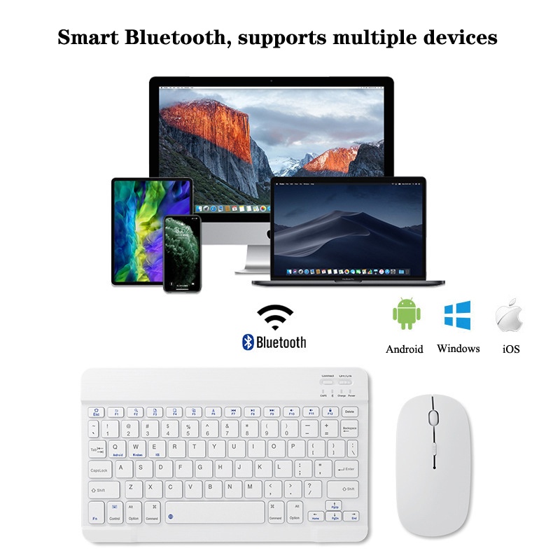 Universal Wireless Keyboard for Samsung Galaxy Tab S10 S9 S8 Ultra FE A9 Plus Tablet Keyboard And Mouse for iPad Pro 11 Keyboard. 
