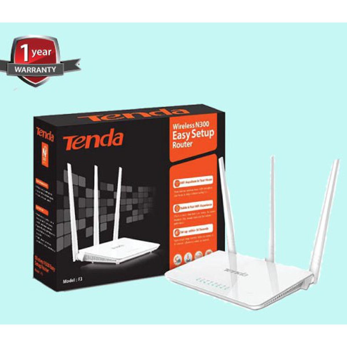 Tenda F3 300Mbps Wireless Wifi Router, Router - Wifi Router