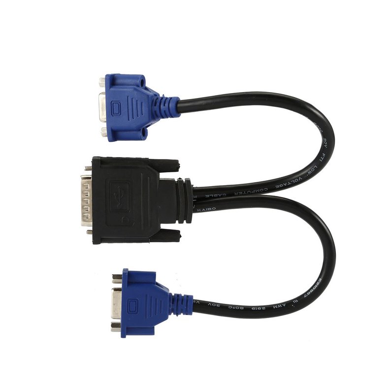 DMS-59 to 1 x DVI&1 x VGA Y Cable DMS 59 to VGA Monitor Splitter Cable. 
