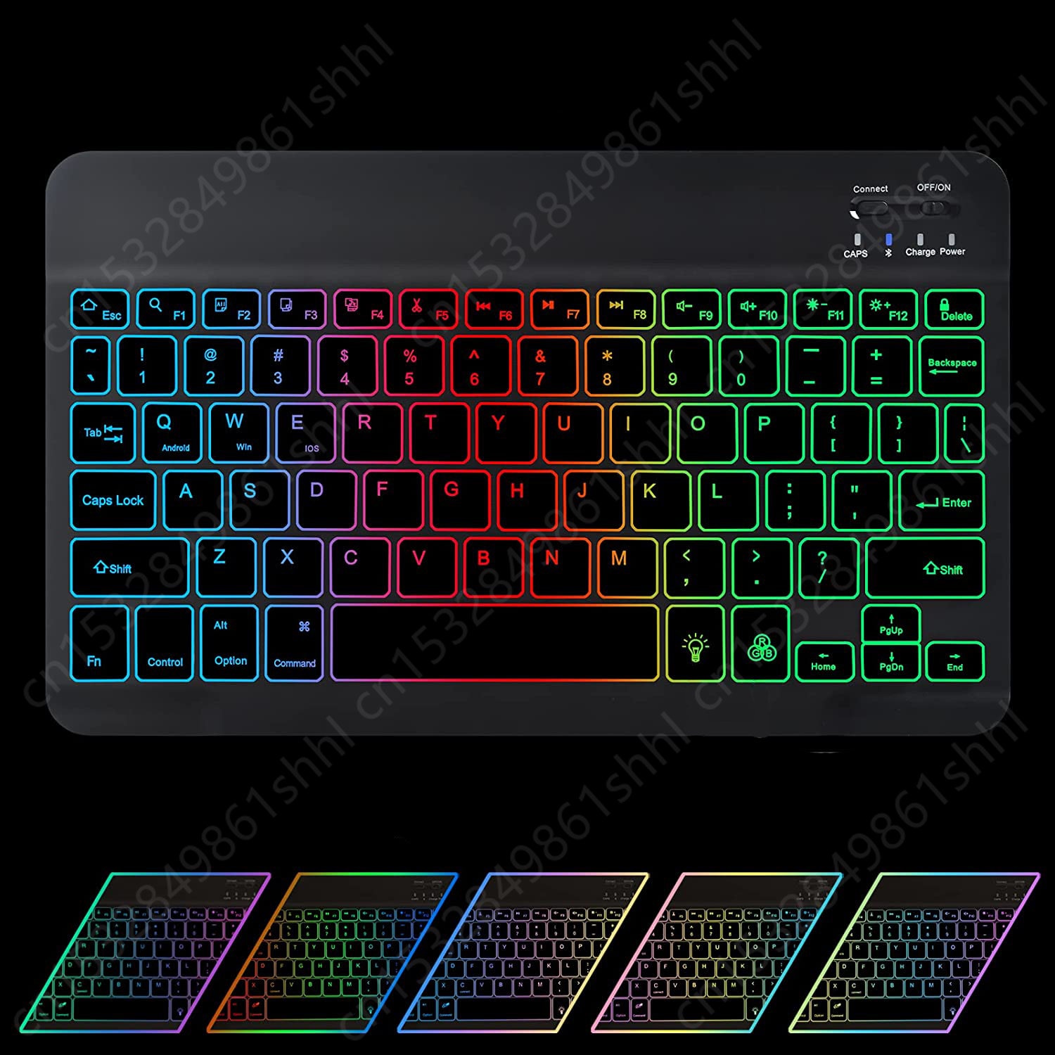 Rainbow Backlight Keyboard Case for Lenovo Tab M10 3rd Gen Tb328fu Tb328xu Case 10 1 Inch Russian Spanish Portuguese Keyboard. 