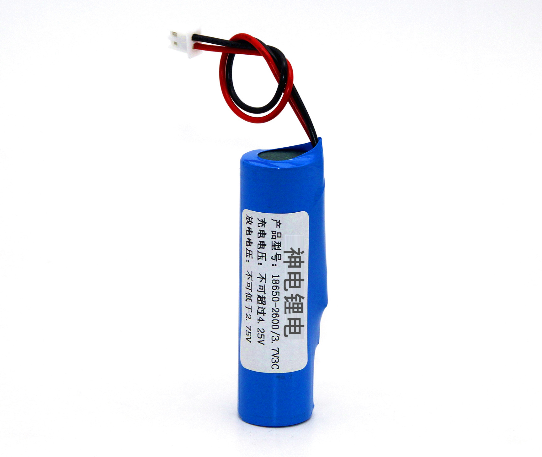 18650 lithium battery wholesale rechargeable battery single cell with wire plus side protection plate 800-3400 mAh 3.7V. 