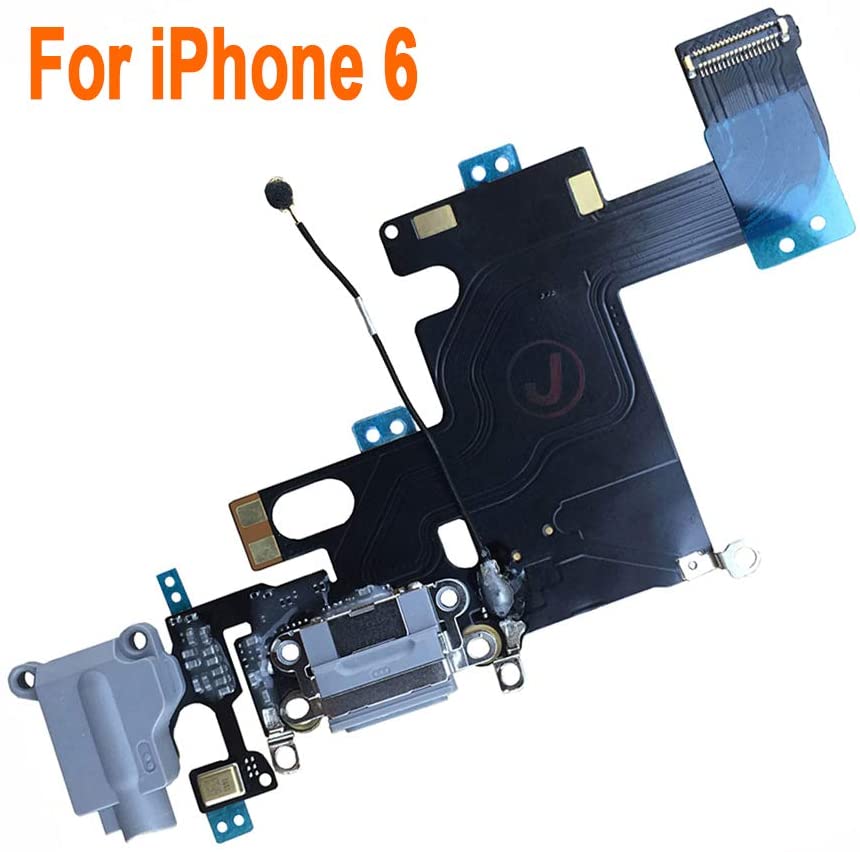 Charging Logic Port Dock Connector Flex Cable Microphone Audio Jack for iPhone 6. 