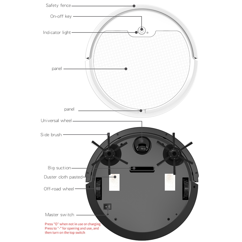 BOWAI OB8S Household Intelligent Path Charging Sweeping Robot. 