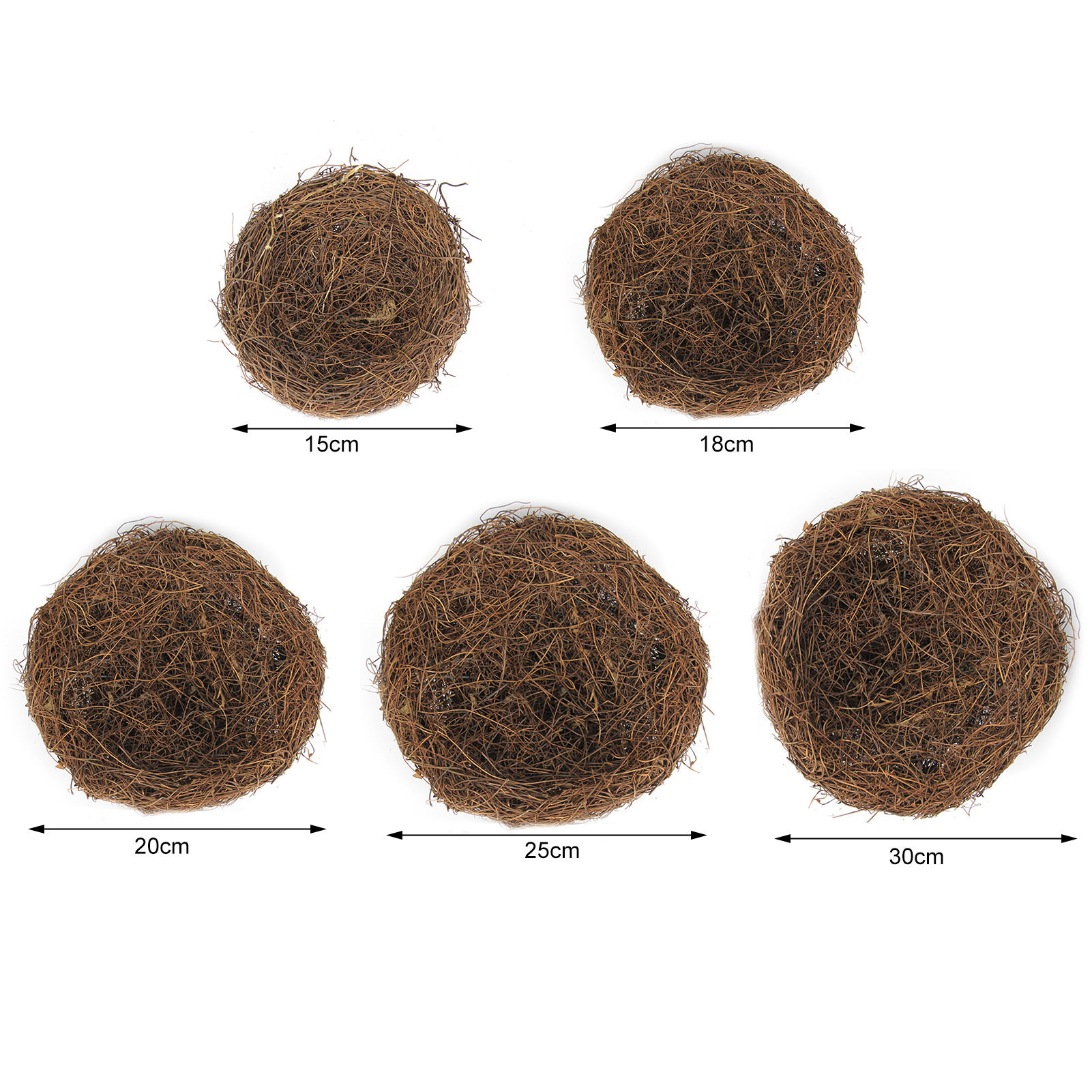Rattan Bird Nest Anti-scratch Easter Party Bird Nest Decor. 
