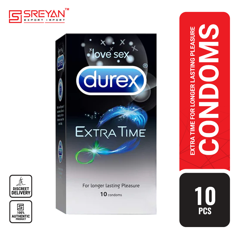 Durex Extra Time Condom 10Pcs Pack (Made In India)