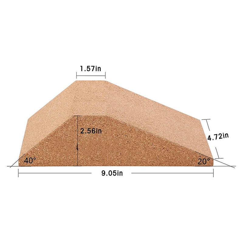 2PCS Cork Squat Wedge Block Non Squat Ramp,Squat Platform for Heel Elevated Squats and Calf Raises,Slant Board. 