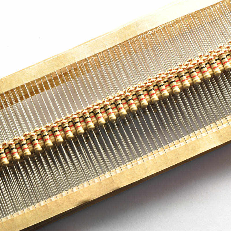 100Pcs 6.8K Resistor 6.8K Ohm Carbon Film Resistor 6.8K 1/4W Resistance 0.25 Watt 5% Tolerance Fixed Resistors. 