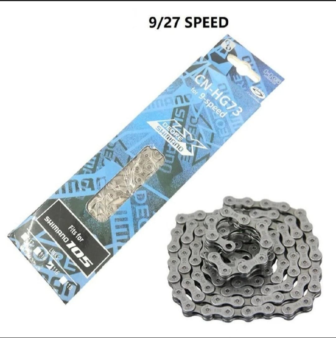 Shimano HG73 Chain 9 Speed Chian DEORE LX 105 Fits For Shimano 116 Link/Product Of Japan. 