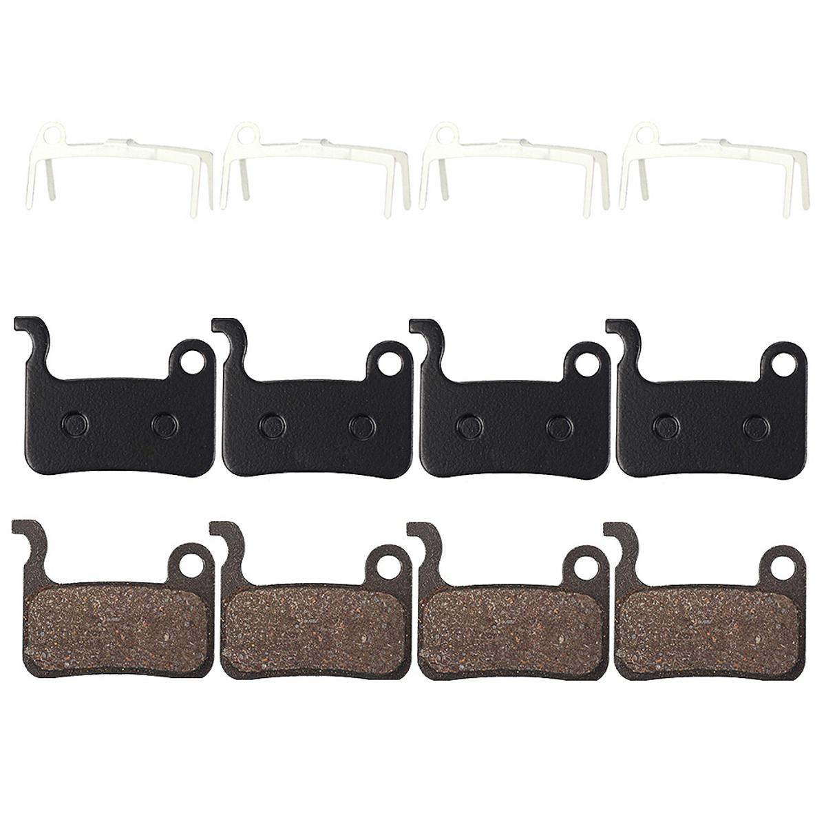 4 Pairs MTB Bicycle Resin Brake Pads for Shimano Deore M596 M595 M535