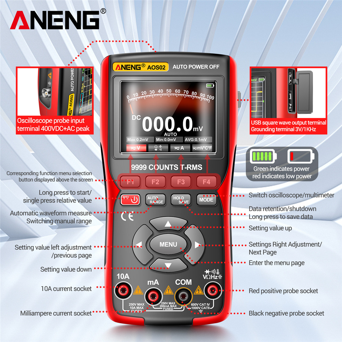 Generic ANENG AOS02 9999 Counting Oscilloscope Multimeter Jumia Nigeria