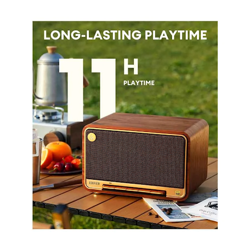 Edifier D32 Portable Bluetooth Brown Tabletop Speaker. 