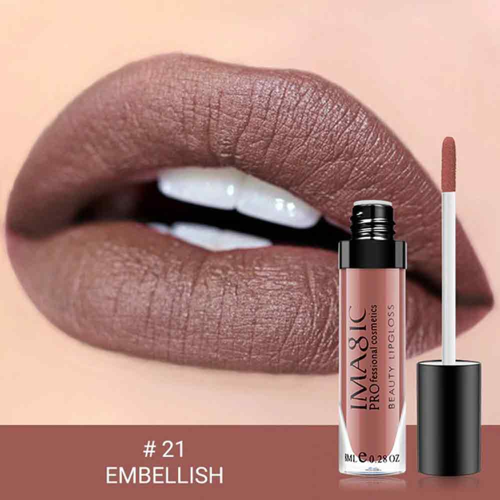 Imagic Waterproof Matte Liquid Lipstick shade-21. 