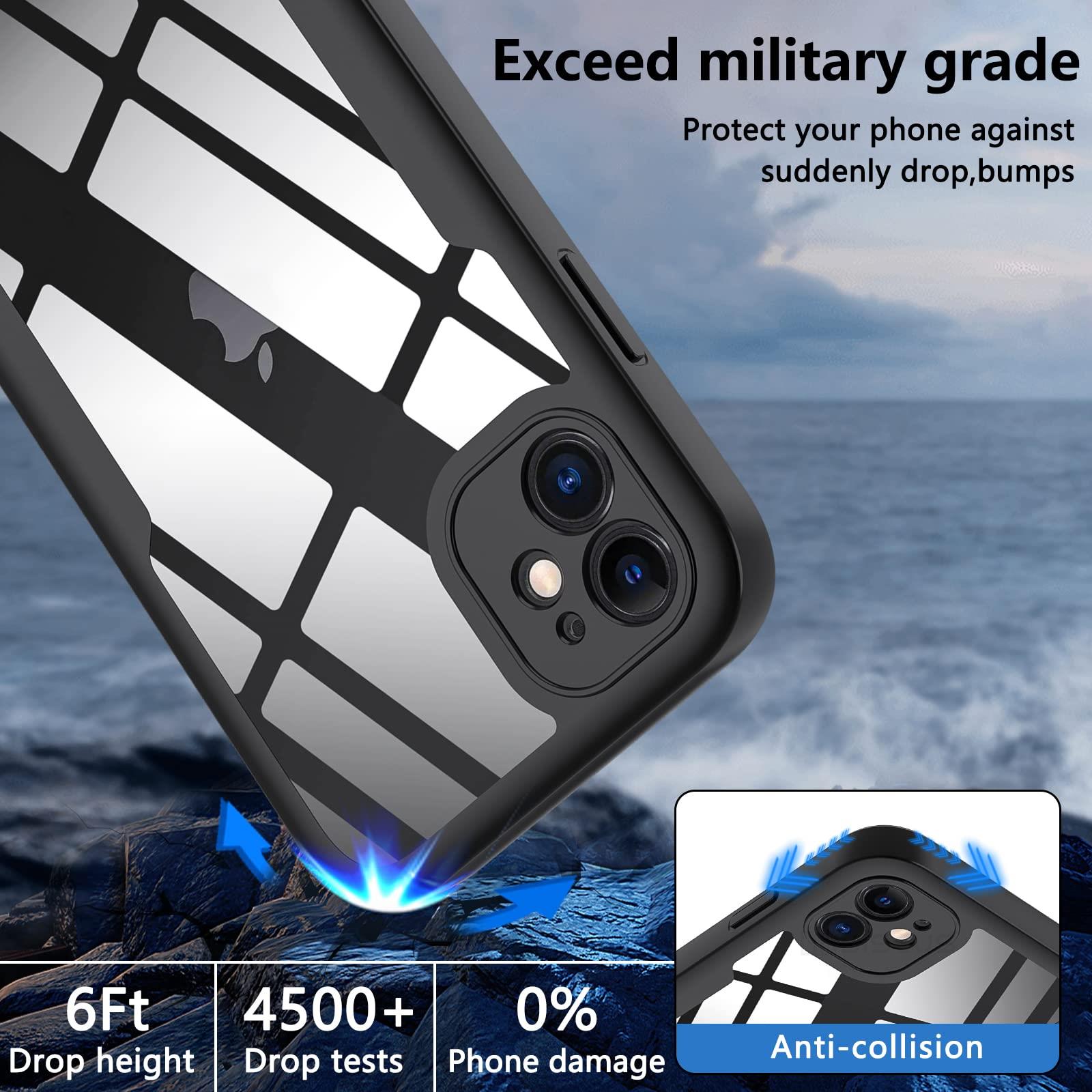 360 Degree Case For iPhone 14 13 12 11 Pro Max 15 14 Plus XS MAX XR Transparent Cover Full Body Rugged Built-in Screen Protector. 
