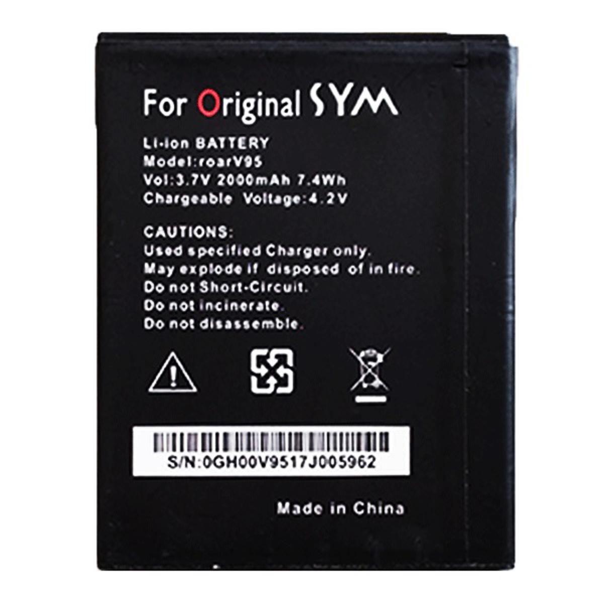 Symphony V95 Mobile Battery – 2000 mAh for Long-Lasting Performance