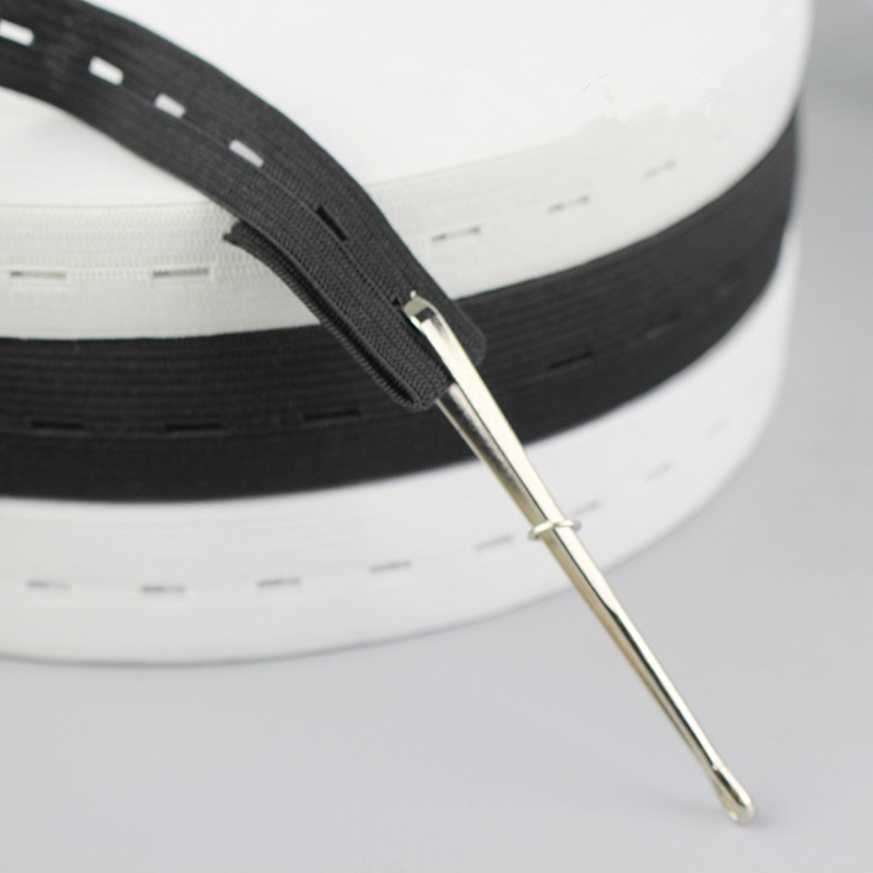 4 Pieces Bodkin Wear Elastic Threader Belt Ribbon Weaving Tools Stainless Steel Threaders. 