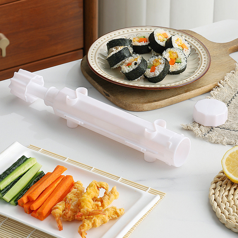 Easy Sushi Maker Striped Sushi Mold Gimbap Making Machine Kitchen Supplies Laver-Wrappedrice Rice Roll Kimbob Making Tool Set. 