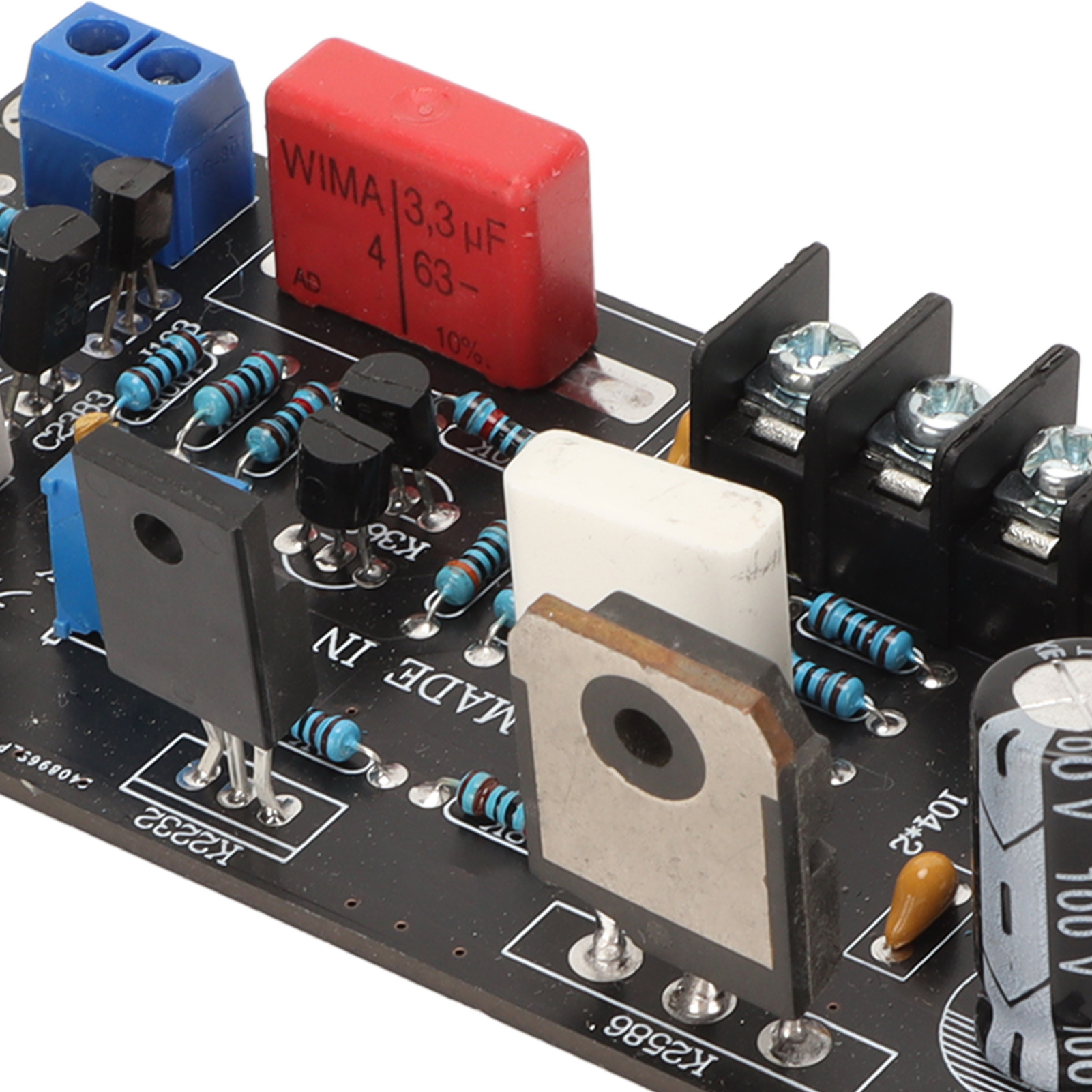 FET Amplifier Module, High Gain Power Amplifier Board 30W 24V Powered for Speaker Driver. 