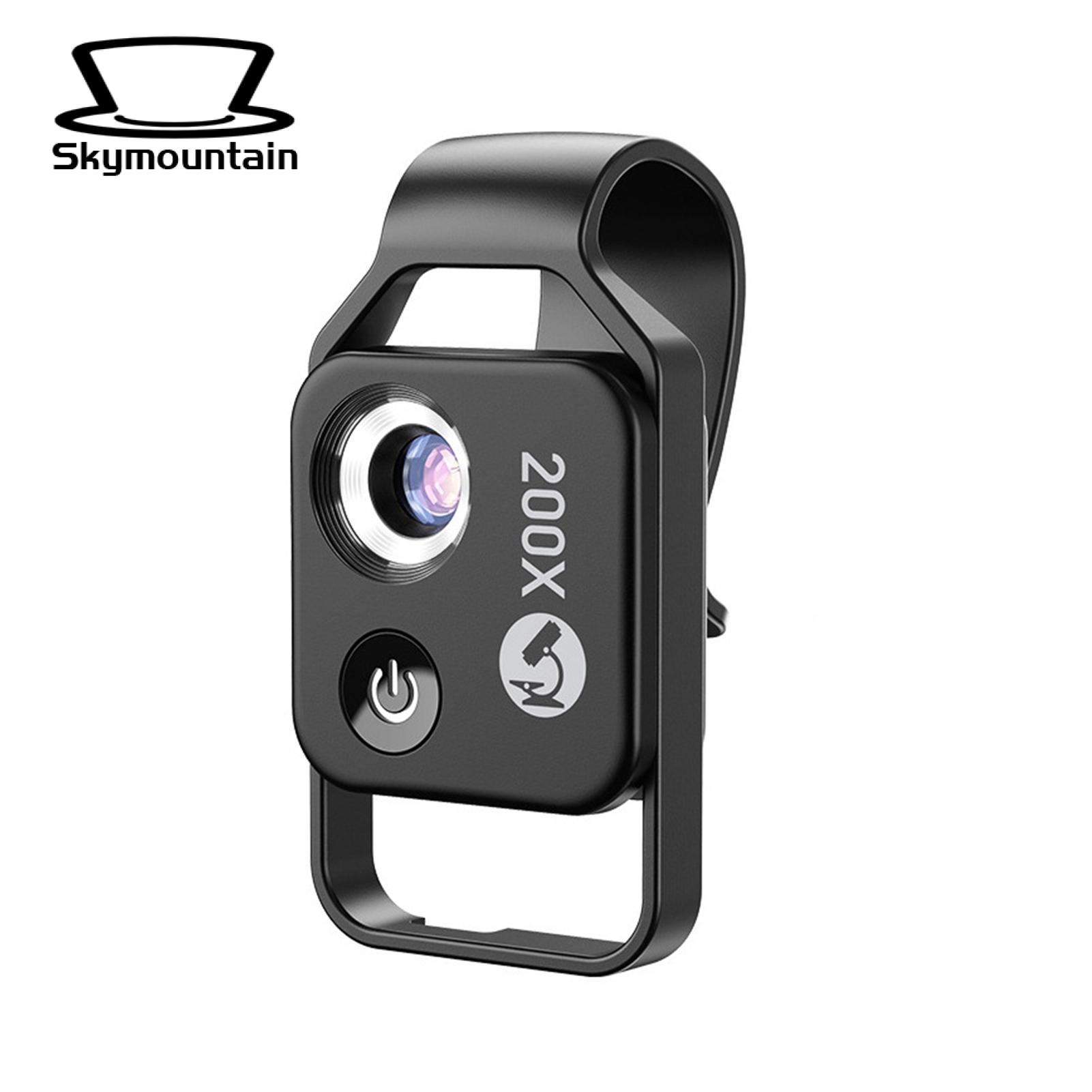 Smartphone Microscope Portable 200x Magnification Cell Phone Microscope Lens Attachment for Universal Mobile Phones Mini Pocket Size Microscope Digital Phone Microscope. 