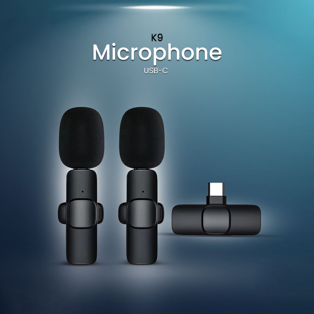K9 Wireless Lavalier Microphone Upgraded Plug-Play Auto-Syncs Mic For Vlogs Interview Youtubers (NO APP or Bluetooth Needed). 