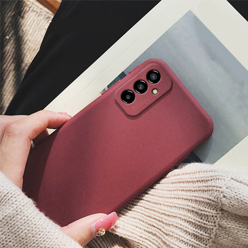 【FUPANG】for Samsung Galaxy F23 5G cover matte simple solid color soft silicone case