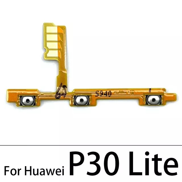 For P30 Lite Power on / off Switch Button Side Volume Up Down Buttons Flex Cable Replacement For Nova 4E. 