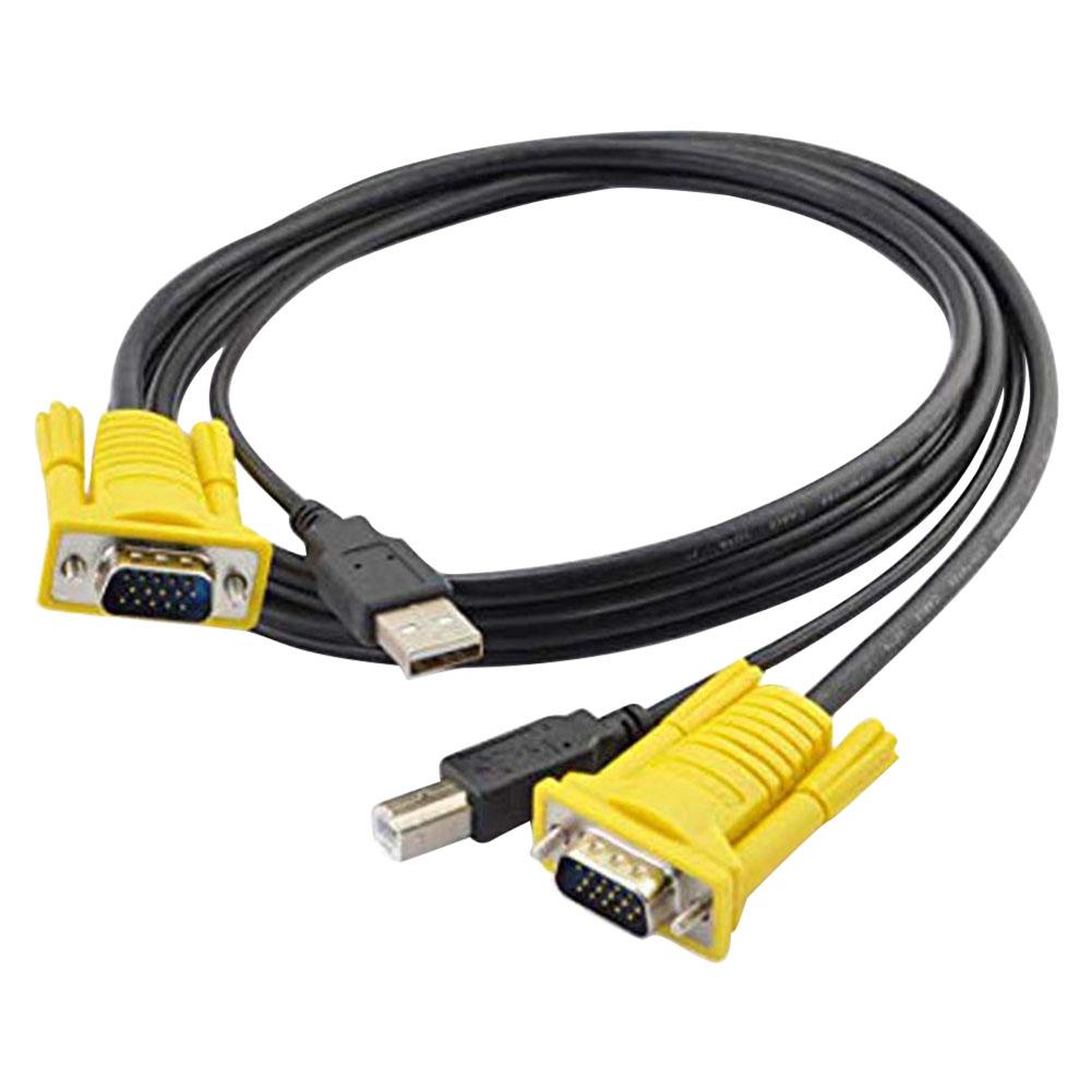 USB KVM Switch 2 rt VGA SVGA Sharing Switch Switch Box USB 2.0 KVM Mouse Switcher Keyboard 1920*1440 Vga Splitter Box -KVM line  adapter. 