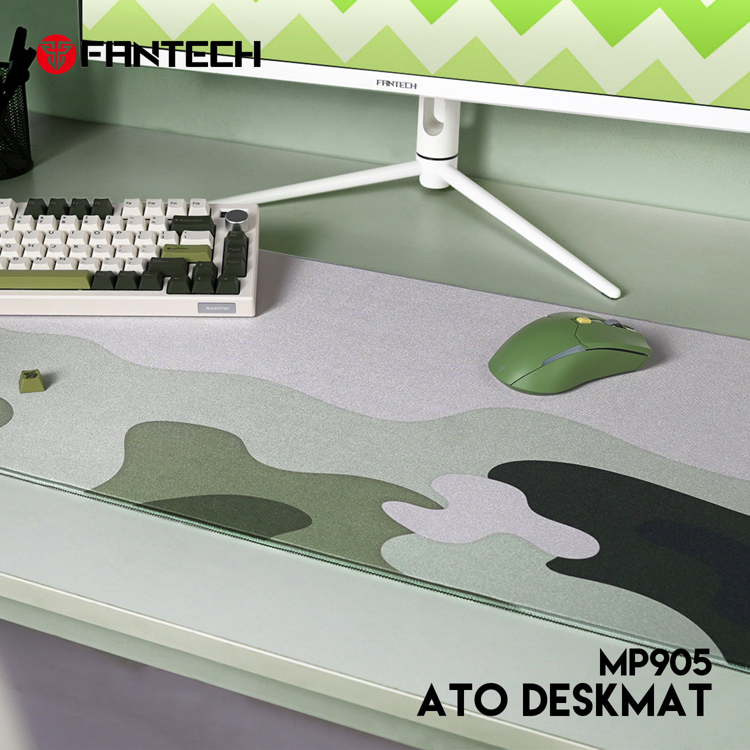 FANTECH ATO MP905 VIBE EDITION DESK MAT Durable Edge Stitching Water Proof Silky Smooth Surface Anti-slip base Size 900x400x4mm Various Design Mousepad For Gaming Gamers