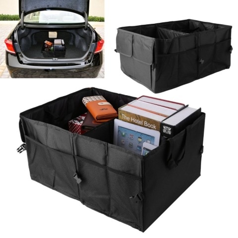 Car Trunk Organizer Car Back Folding Portable Storage Tool Bag Multi-Use  Food Organizers Auto Collapsible Storage Box-TOYOTA