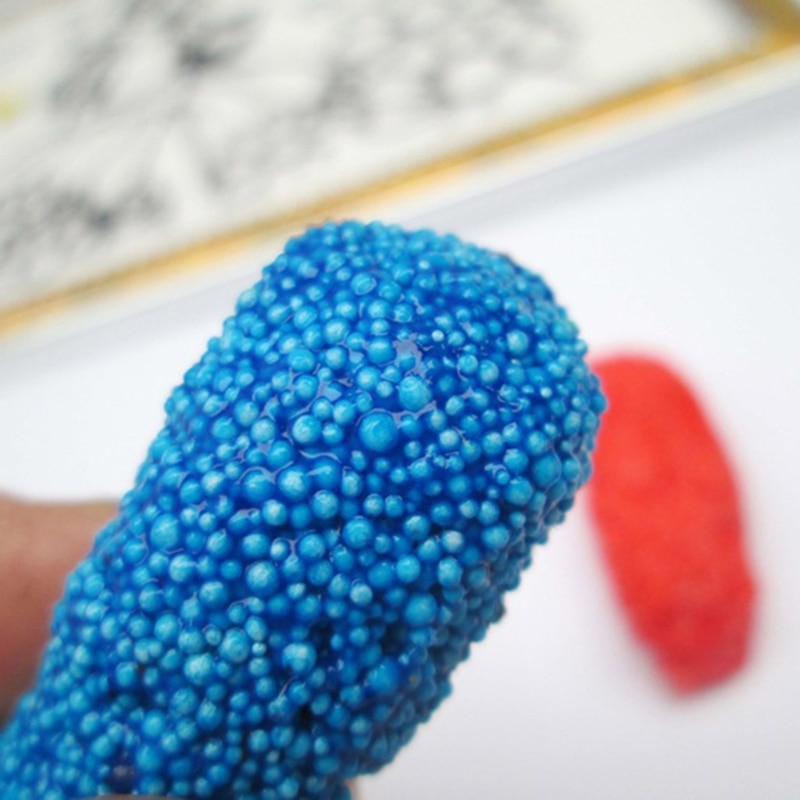 【happy one】1 Bag 8pcs 5g Snow Mud Floam Slime Bead Slime Toy Light Clay. 