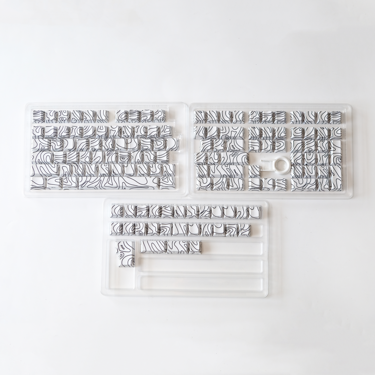 Topographic Side Print PBT Keycap Backlit 5 Side Dye-Sub Cherry Profile Key Cap For Cherry MX Gamer Mechanical Keyboard. 