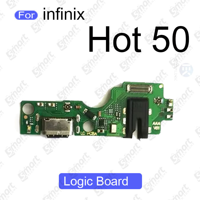 Charging Logic Board For Infinix Hot 12 Play 30 40 50 Charging Port USB Plug PCB Dock Connector Spare parts. 