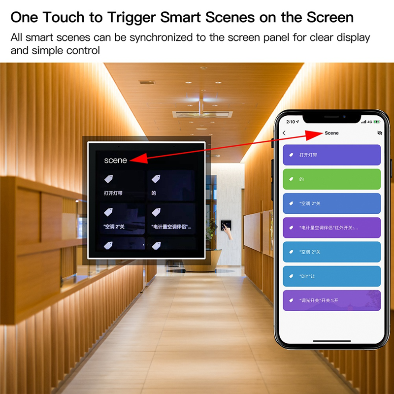 Tuya Smart Home Control Panel Multi-Functional Control Panel for Intelligent Scenes Smart. 