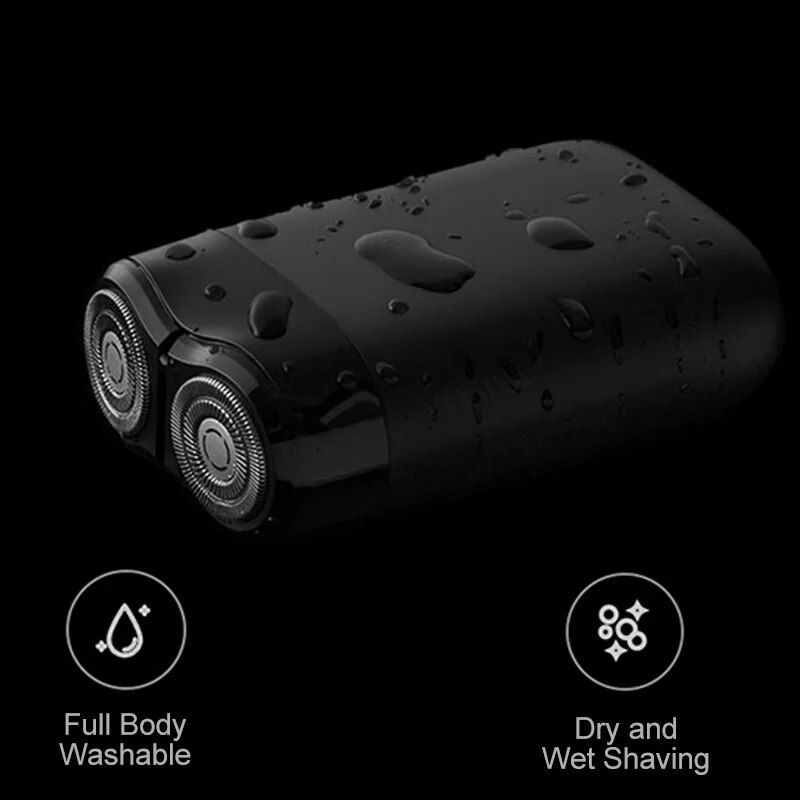 Portable XIAOMI Mijia Electric Shaver S100 Twin Blade Dry Wet Razor Beard Trimmer Cutter TypeC Rechargeable Men Razors Machine. 