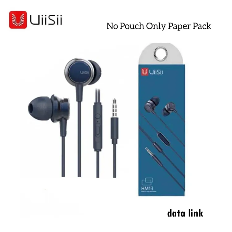 UiiSii HM9 In Ear Deep Bass Earphones with Mic Blue