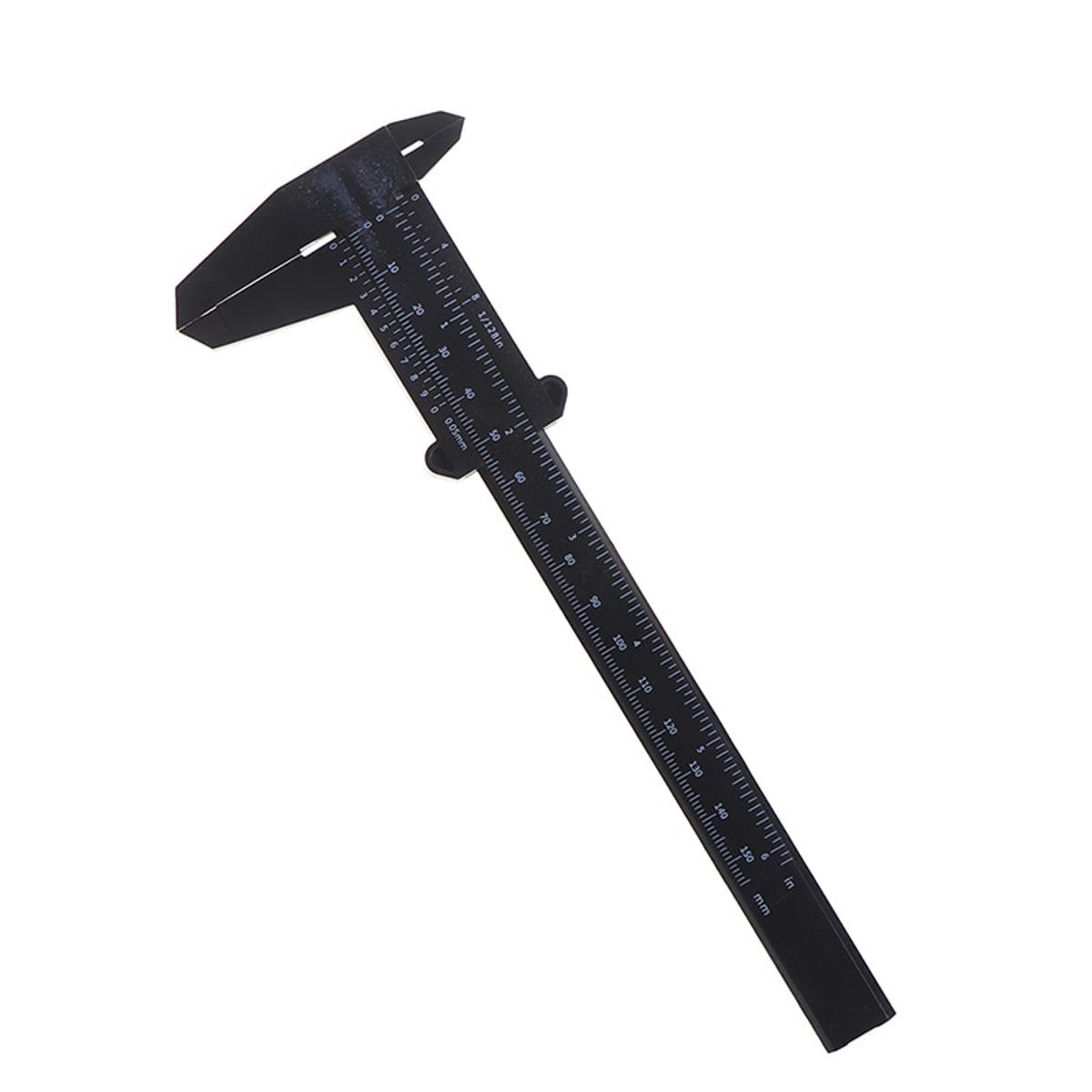 Double Scale Plastic Vernier Caliper Ruler Measuring Student Calipers Size Measuring Tool-BK