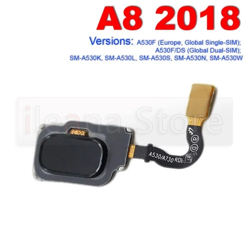 For Samsung Galaxy A3 A5 A7 A8 2016 2017 2018 A520 A710 A720 A750 Original Home Button Touch ID Fingerprint Sensor Flex Cable. 