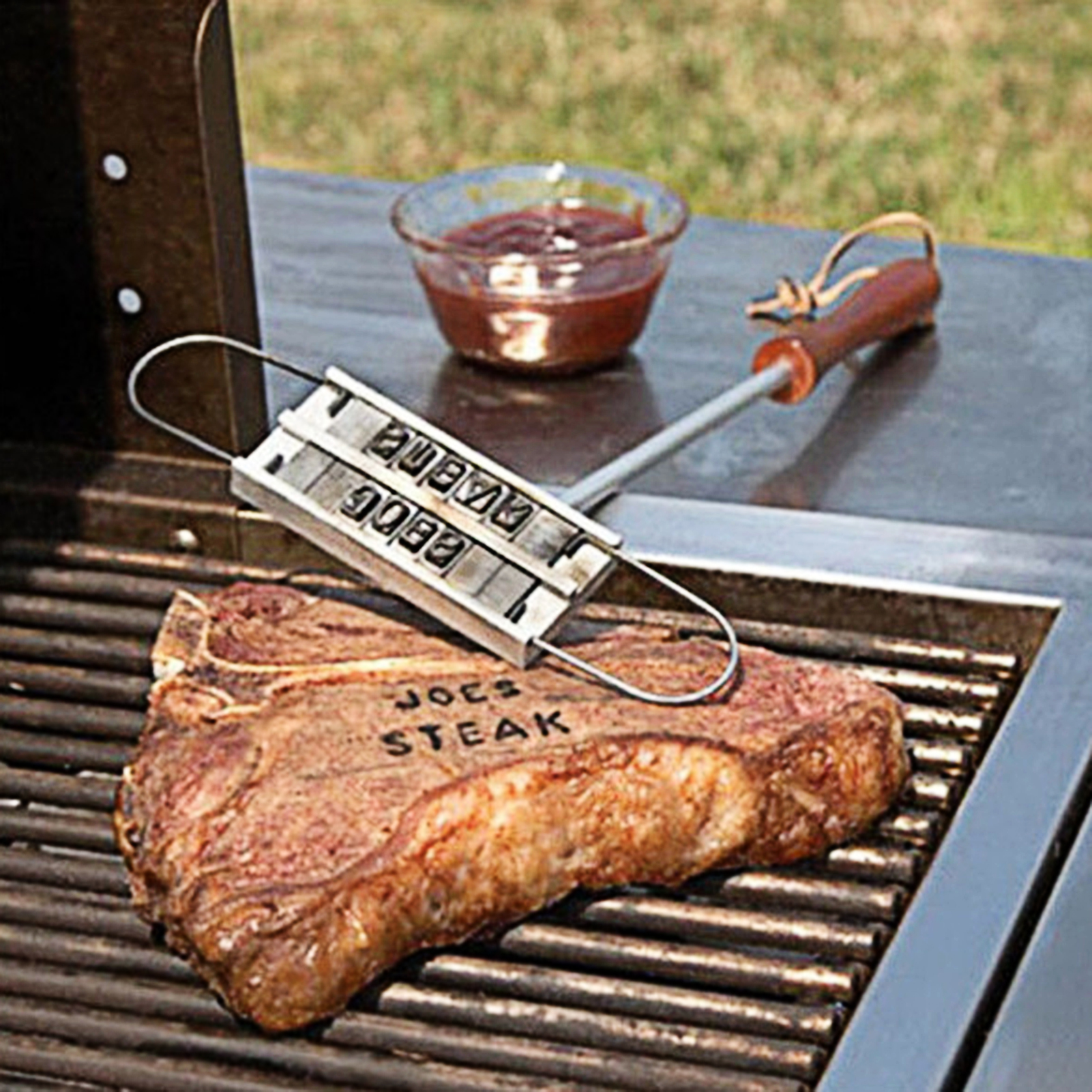 Steak Branding Creative Easy Hanging Convenient Barbecue Meat Branding for BBQ. 