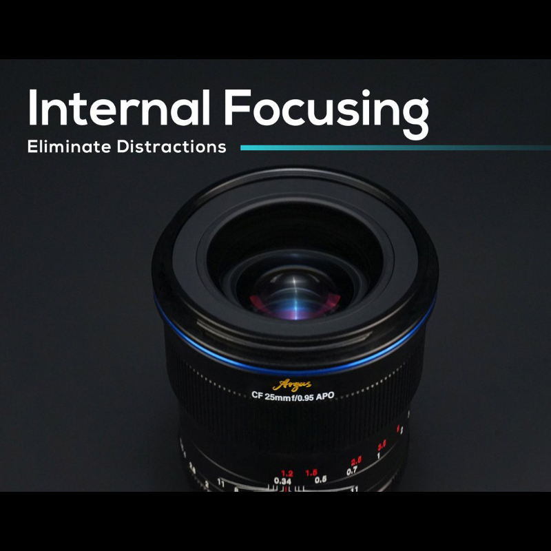Venus Optics Laowa 25mm f/0.95 CF Argus APO APS-C Frame Half Frame MF for Sony E Nikon z for Canon R Fuji X for Canon EF-M. 