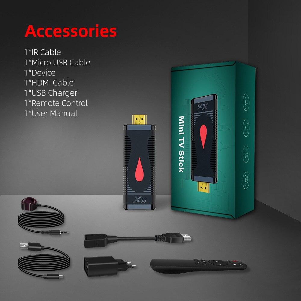 Smart TV Stick Android TV Box 4K Mini PC Android 10 Smart TV Media Player Tvbox Boxs Android  Receiver X96 Quad Core Set Top Box. 