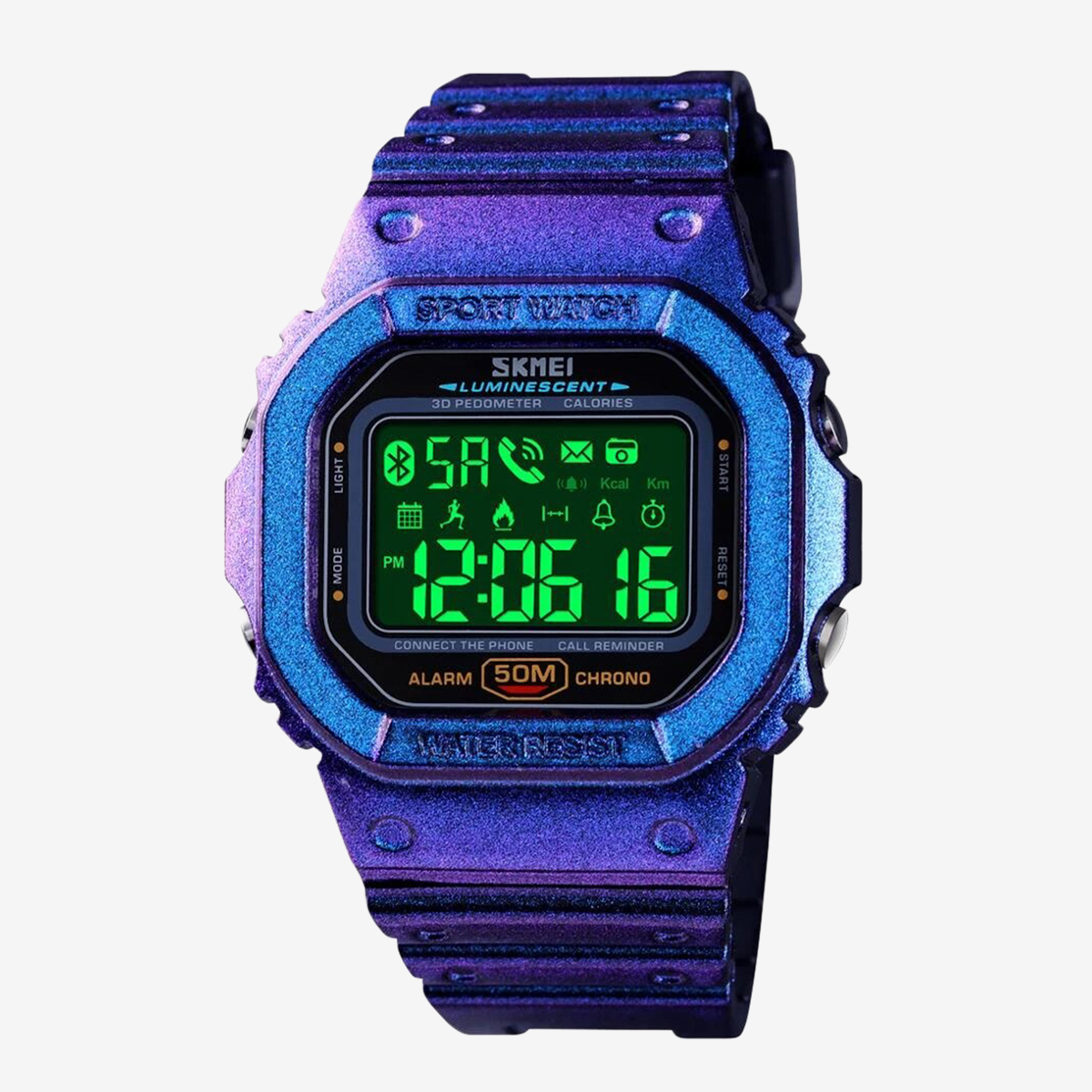 【Simple 3C】(NEW) Sports Bluetooth Calorie Waterproof Watch Men 1629