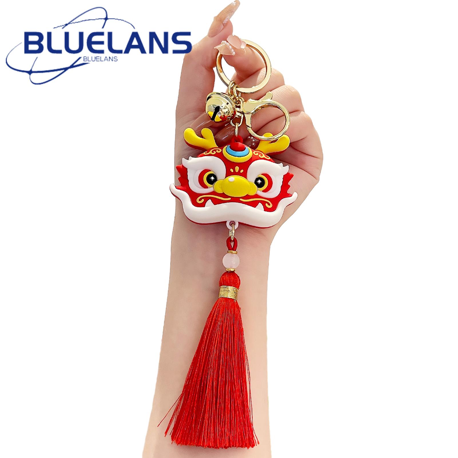 Backpack Charm 2024 Lucky Dragon Keychain Cute 3d Cartoon Chinese Dragon Pendant for Backpack Decor Birthday New Year Gift