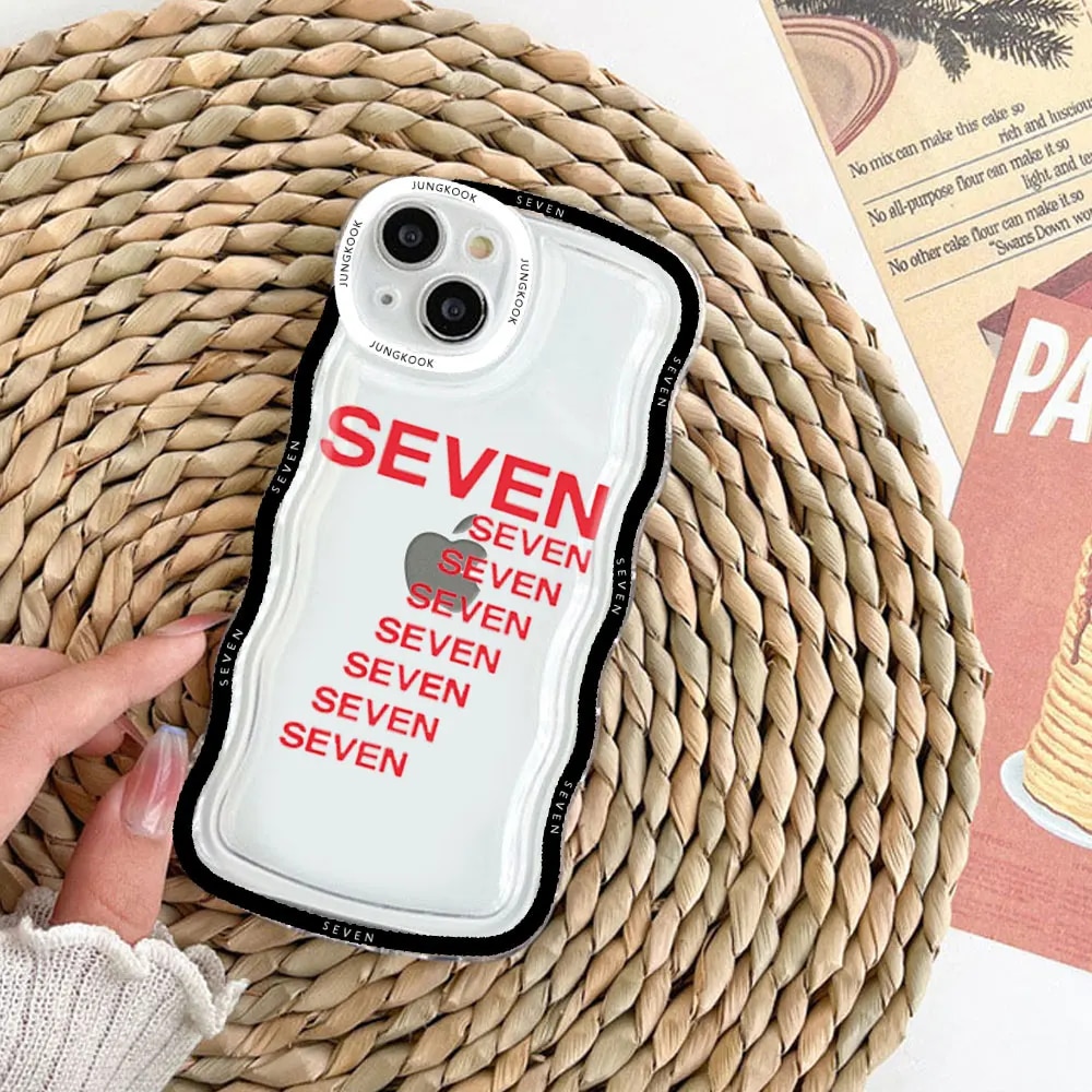 Jungkook Seven Transparent Airbag Phone Case for IPhone 11 12 13 14 Pro Max Mini 7 8 Plus XS XR Shockproof Soft TPU Covers Shell Solo Yolo. 