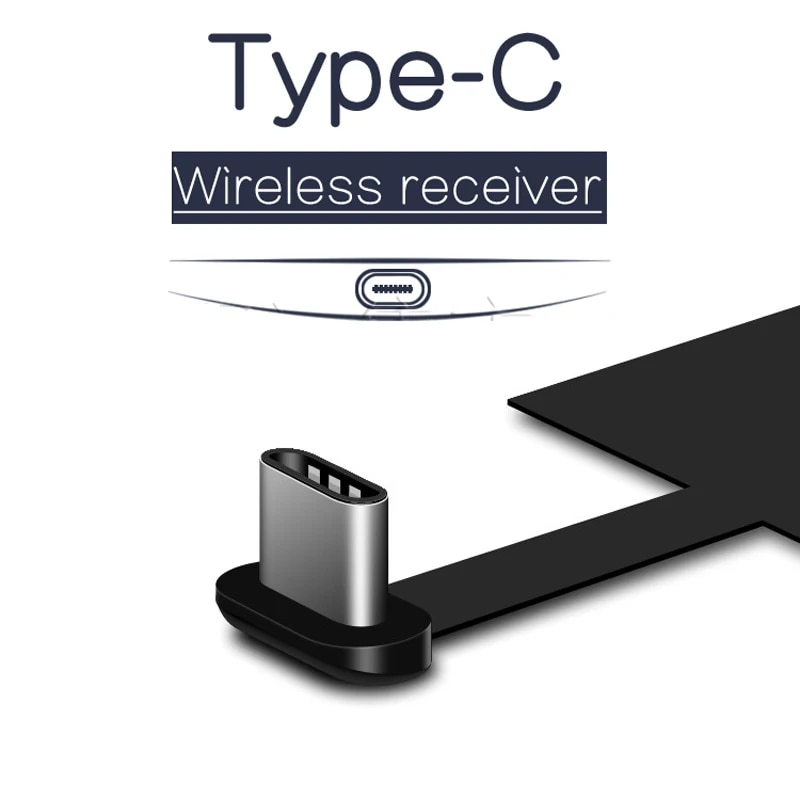 Qi Wireless Charging Receiver Universal Type-C Charger For Huawei P20 Pro P10 Plus Xiaomi Mi8 Mi6 For USB Type C Charging Dock. 