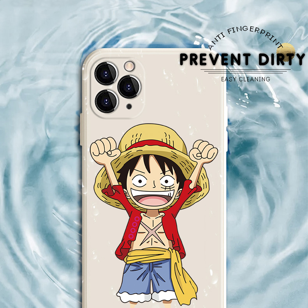 AMORVOR for Samsung Galaxy M31 Back Cover Anime One-Piece Luffy Side design Soft Case Liquid Silicone Phone Cases. 