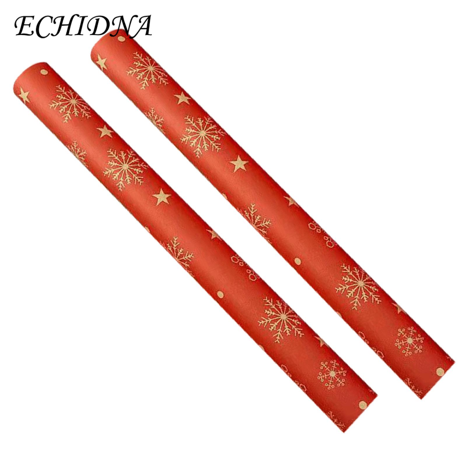 Christmas Wrapping Paper 2pcs Xmas Wrapping Paper Large Size Thick Durable Festive Elements Collection to Create Christmas Tree Wrapping Paper. 