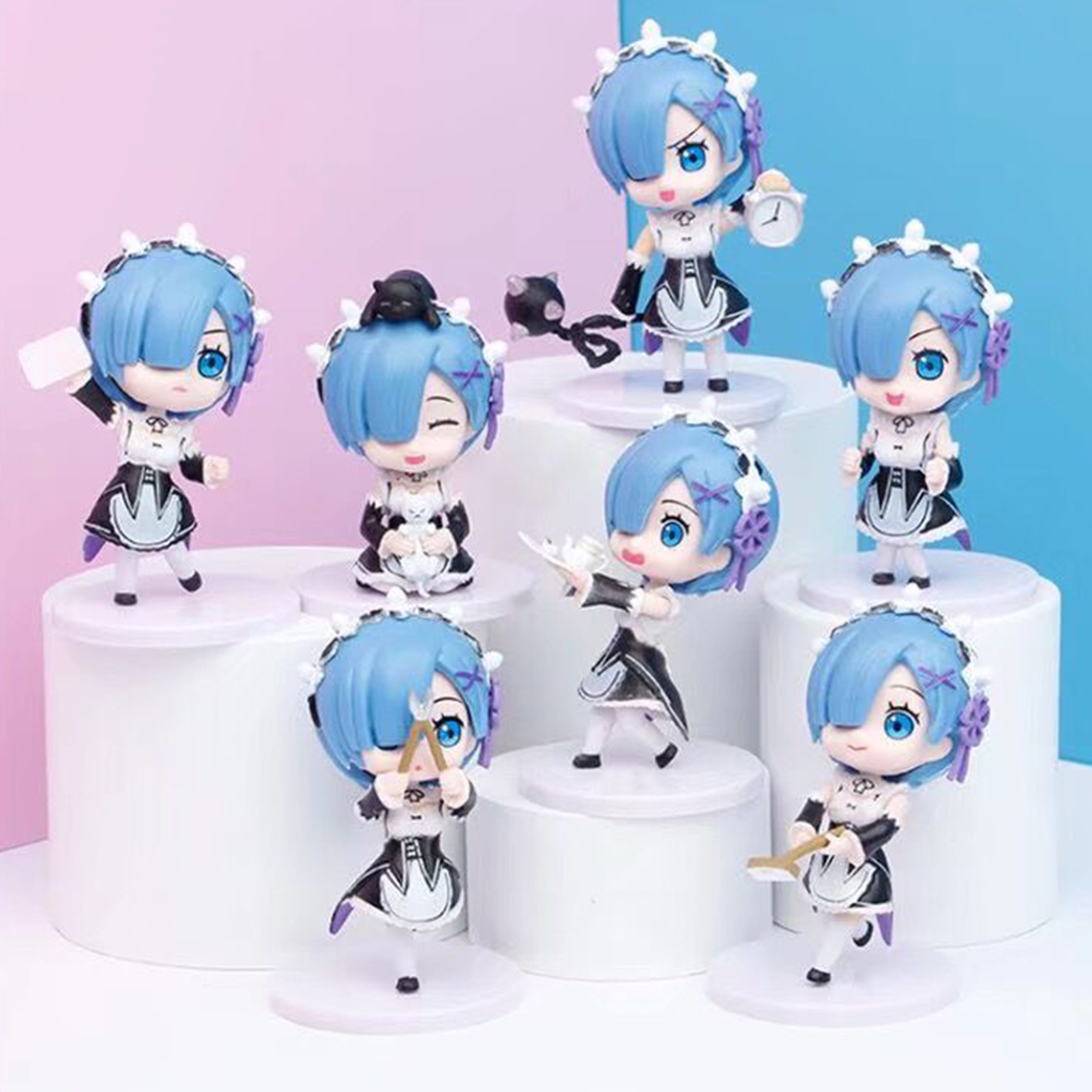 Rem Action Figurine Rust-proof Vivid Expression Solid Zero Starting Life in Another World Rem Model for Girl. 