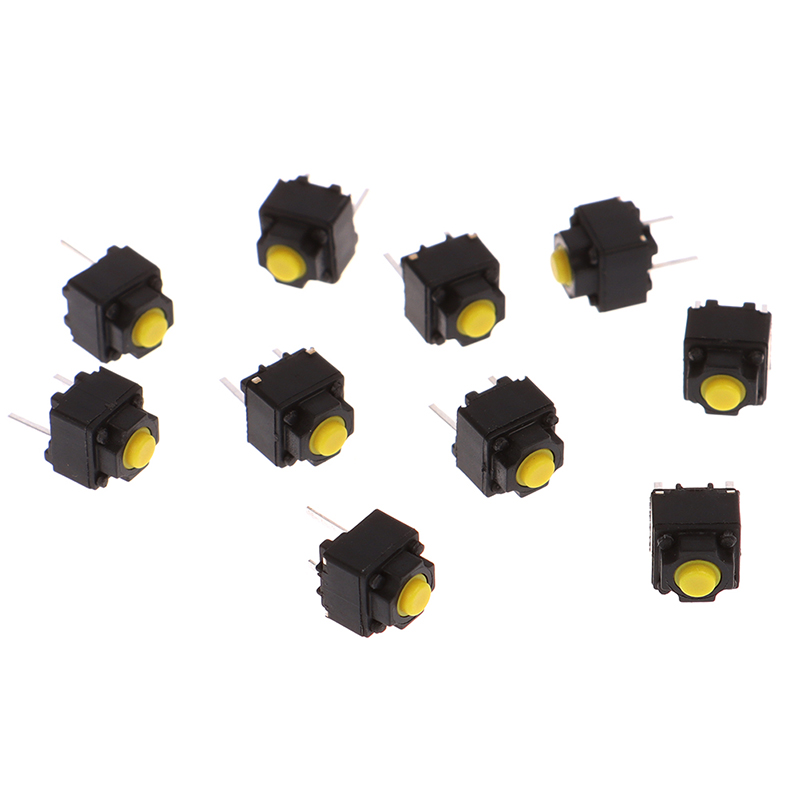 (New)10pc mute button 6*6*7.3mm ILENT witch micro moue button witch BDM. 